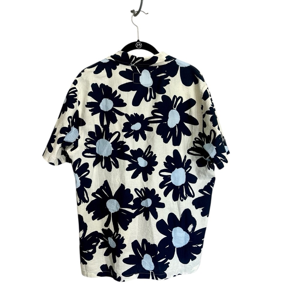 Folk Clothing Men’s retro floral cotton button down camp shirt vacation resort M - Picture 2 of 12